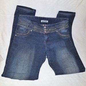 Romantica rhinestone embellished jeans